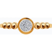 Inel din aur rosu cu diamante Casa Bosco 1012146 1,35g s.16 imaginea #5 — magazin online Desire.md
