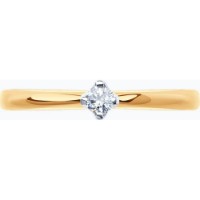Inel din aur rosu cu diamante Casa Bosco 1012153 1,75g s.15,5 imaginea #5 — magazin online Desire.md