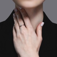 Inel din aur rosu cu diamante Casa Bosco 1012167 1,84g s.17,5 imaginea #6 — magazin online Desire.md
