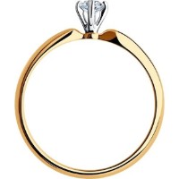 Inel din aur rosu cu diamante Casa Bosco 1012167 1,84g s.17,5 imaginea #4 — magazin online Desire.md