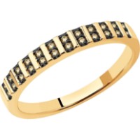 Inel din aur rosu cu diamante Coniac Casa Bosco 1012208 2,49g s.17,5