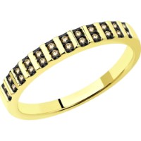 Inel din aur galben cu diamante Casa Bosco 1012208-2 2,5g s.16,5
