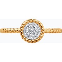 Inel din aur rosu cu diamante Casa Bosco 1012227 1,52g s.16 imaginea #5 — magazin online Desire.md