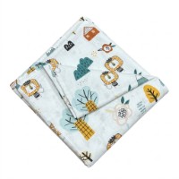 Lenjerie de pat pentru copii Holala Kids Lion/Orange House 160x120cm