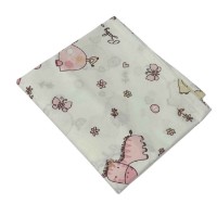 Lenjerie de pat pentru copii Holala Kids Tiny Pink Friends 120x90cm imaginea #2 — magazin online Desire.md