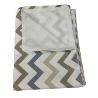 Lenjerie de pat pentru copii Holala Kids Zigzag Beige 160x120cm