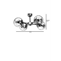 Lustră Opviq 8507-4 imaginea #4 — magazin online Desire.md