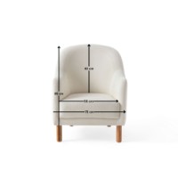 Кресло Atelier Del Sofa Aries White фото №6 — интернет-магазин Desire.md