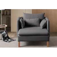 Fotoliu Atelier Del Sofa Flexy Anthracite imaginea #4 — magazin online Desire.md