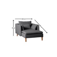 Fotoliu Atelier Del Sofa Flexy Anthracite imaginea #6 — magazin online Desire.md