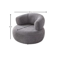 Fotoliu Atelier Del Sofa Roma Dark Grey imaginea #7 — magazin online Desire.md