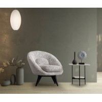 Fotoliu Atelier Del Sofa Caprice White Black