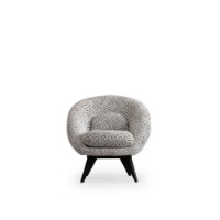 Fotoliu Atelier Del Sofa Caprice White Black imaginea #3 — magazin online Desire.md