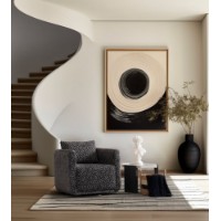 Fotoliu Atelier Del Sofa Nora Black White