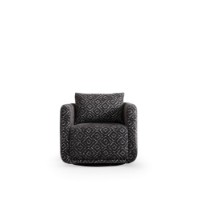 Fotoliu Atelier Del Sofa Nora Black White imaginea #3 — magazin online Desire.md