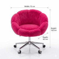 Fotoliu Atelier Del Sofa Papatya Metal Fuchsia imaginea #3 — magazin online Desire.md