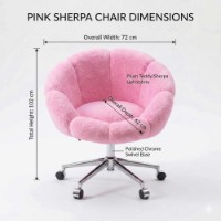 Fotoliu Atelier Del Sofa Papatya Metal Light Pink imaginea #3 — magazin online Desire.md
