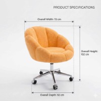 Fotoliu Atelier Del Sofa Papatya Metal Orange imaginea #3 — magazin online Desire.md