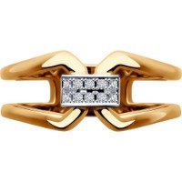 Inel din aur rosu cu diamante Casa Bosco 1012270 3,01g s.17,5 imaginea #2 — magazin online Desire.md