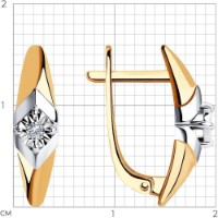 Серьги из красного золота с бриллиантами Casa Bosco 1021361 2,49g фото №6 — интернет-магазин Desire.md