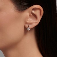 Серьги из красного золота с бриллиантами Casa Bosco 1021371 3,18g фото №4 — интернет-магазин Desire.md