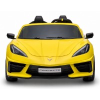 Mașinuța electrica KidsCar Corvette C8 EVA Yellow (8070490R) imaginea #2 — magazin online Desire.md