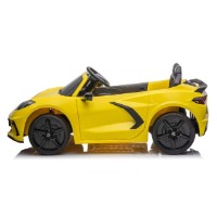 Mașinuța electrica KidsCar Corvette C8 EVA Yellow (8070490R) imaginea #4 — magazin online Desire.md