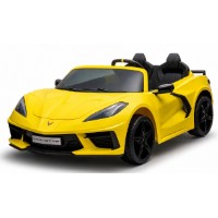 Mașinuța electrica KidsCar Corvette C8 EVA Yellow (8070490R)