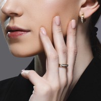 Cercei din aur galben cu diamante Casa Bosco 1021673-2 6,18g imaginea #3 — magazin online Desire.md