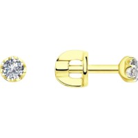 Cercei din aur galben cu diamante Casa Bosco 1021748-2 1,2g