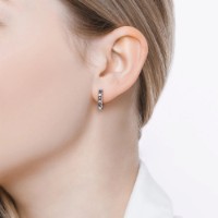 Cercei din aur rosu cu diamante si safir Casa Bosco 2020936 2,23g imaginea #5 — magazin online Desire.md