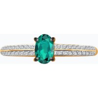 Inel din aur rosu cu diamante cu safir Casa Bosco 3010599 1,74g s.17,5 imaginea #4 — magazin online Desire.md