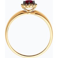 Inel din aur rosu cu diamante coniac si rubin Casa Bosco 4010665 2,02g s.15,5 imaginea #3 — magazin online Desire.md