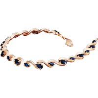 Brățară din aur rosu cu safir Platina 05-0564-00-102-1110-30 8,42g s.19 imaginea #2 — magazin online Desire.md