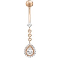 Piercing din aur rosu cu zirconiu Casa Bosco 06-2550-00-401-1110-23-v2 2g