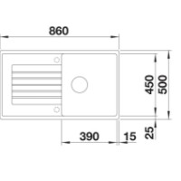 Chiuvetă de bucătărie Blanco Zia 5S (520511) imaginea #2 — magazin online Desire.md