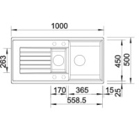 Chiuvetă de bucătărie Blanco Zia 6S (515071) imaginea #2 — magazin online Desire.md
