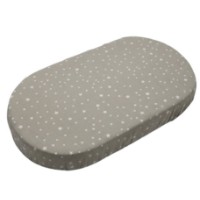 Cearșaf pentru copii Holala Kids Oval Maro/White Little Stars 120x70cm