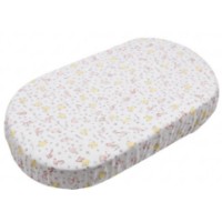 Cearșaf pentru copii Holala Kids Oval Tiny Pink Friends 120x70cm