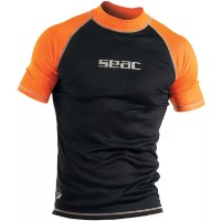 Tricou Seac T-Sun Short Man L Black/Orange