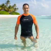 Tricou Seac T-Sun Short Man L Black/Orange imaginea #2 — magazin online Desire.md