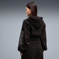 Женская толстовка Puma Street Glam Studded si Bedazzled Fzoon Sleeve Puma Black, s.XL фото №4 — интернет-магазин Desire.md