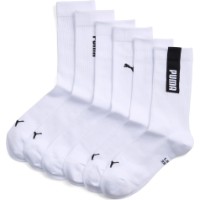 Сiorapi pentru copii Puma Logo Unisex Crew 3P White/Black, s.35-38