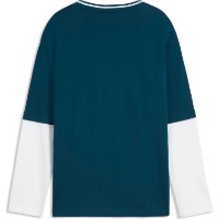 Детский лонгслив Puma Mid90s Layered Long Sleeve Midnight Petrol, s.128 фото №2 — интернет-магазин Desire.md