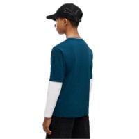 Детский лонгслив Puma Mid90s Layered Long Sleeve Midnight Petrol, s.140 фото №4 — интернет-магазин Desire.md
