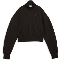 Hanorac damă Puma Pumatech Sense Balloon Sleeve Half-Zip Crew Puma Black, s.XL