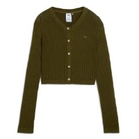 Cardigan de dama Puma Yona Long Sleeve Knit Top Olive Drab, s.XL