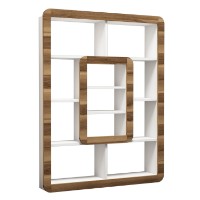 Стеллаж Hanah Home Orkide White Walnut фото №3 — интернет-магазин Desire.md