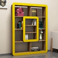 Стеллаж Hanah Home Orkide Walnut Yellow