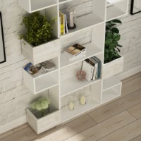 Стеллаж Hanah Home Niho White Light White фото №2 — интернет-магазин Desire.md